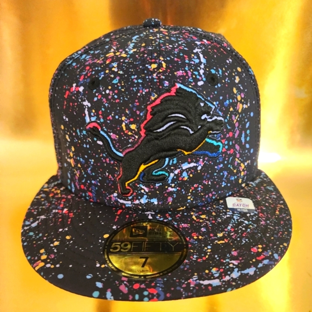 Detroit Lions New Era NFL Crucial Catch Size 7 Fitted 59Fifty Hat
